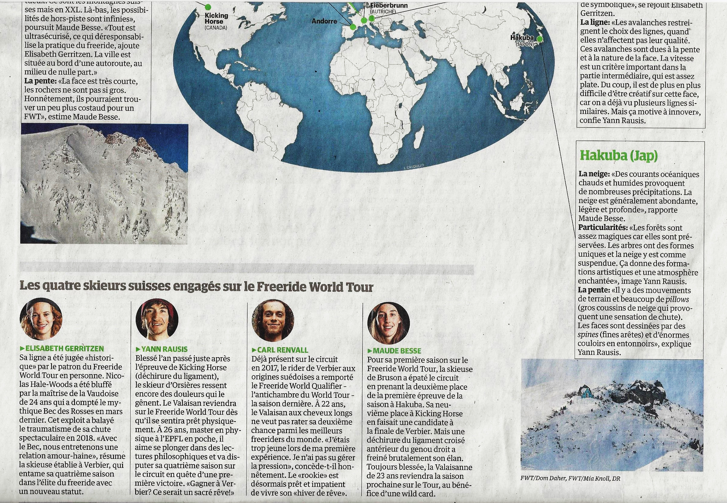 étapes du FWT2020 2