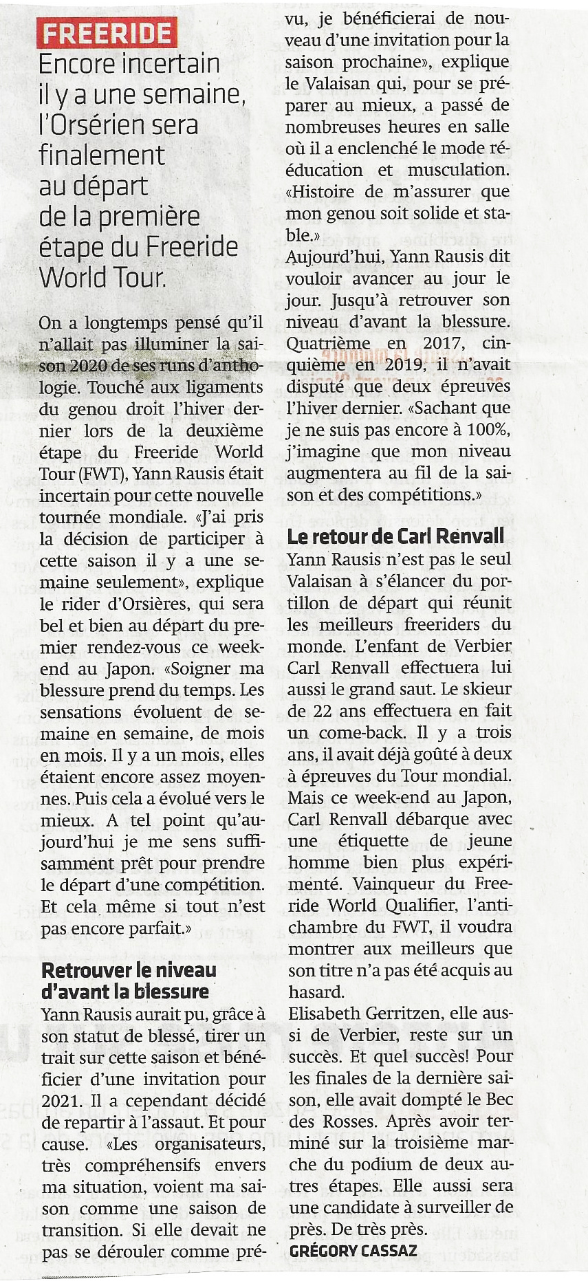Yann Rausis départ Japon